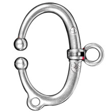 Stainless Steel Cattle Nose Ring with Secure Buckle and Spring for Safe Livestock Handling