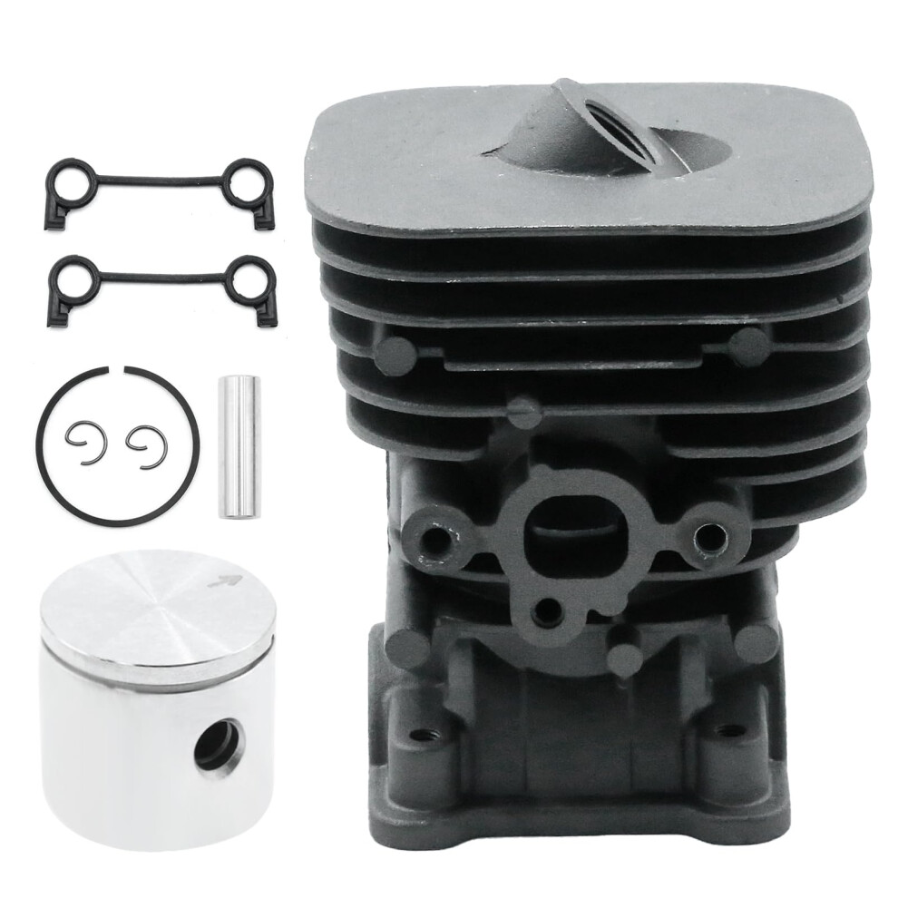 Cylinder Piston Kit For Husqvarna 130C 130L 330Lk 545008082, Durable Parts To Restore Engine Performance 9164114613646