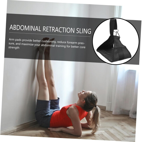 2Pcs Ab Slings for Pull Ups and Core Strength Workout, Comfortable Thickened Hanging Straps for Home Gym 1