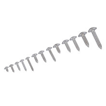 M3 M4 M5 M6 Edelstahlschlitzkopfschrauben Selbstbohrschrauben, 180 Stück Set