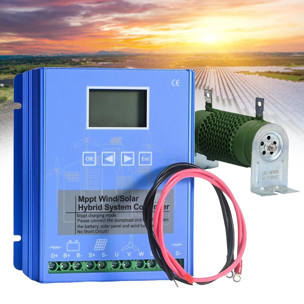 Mppt Wind Solar Hybrid Charge Controller 12V 24V 48V Off Grid 10000W With Dump Load 9164114614179