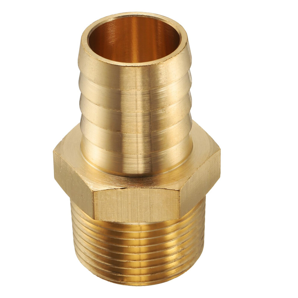 4Pcs Brass Hose Barb Fitting 1 Inch Npt Male Adapter Leakresistant Corrosionresistant Connector 9113335012578
