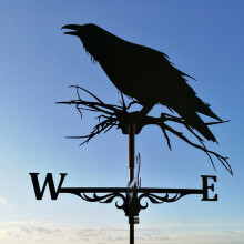 Weather Vane Stainless Steel Garden Weathervane with Roof Mount for Outdoor Farm Yard Decor
