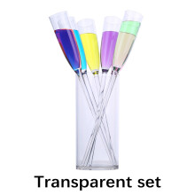 Kayannuo Back to School Clearance Beach Glass Cocktail Glass Set Glass Acrylic Colored Sparkling Champagne Glass Tall Glass KTV Bar Glass