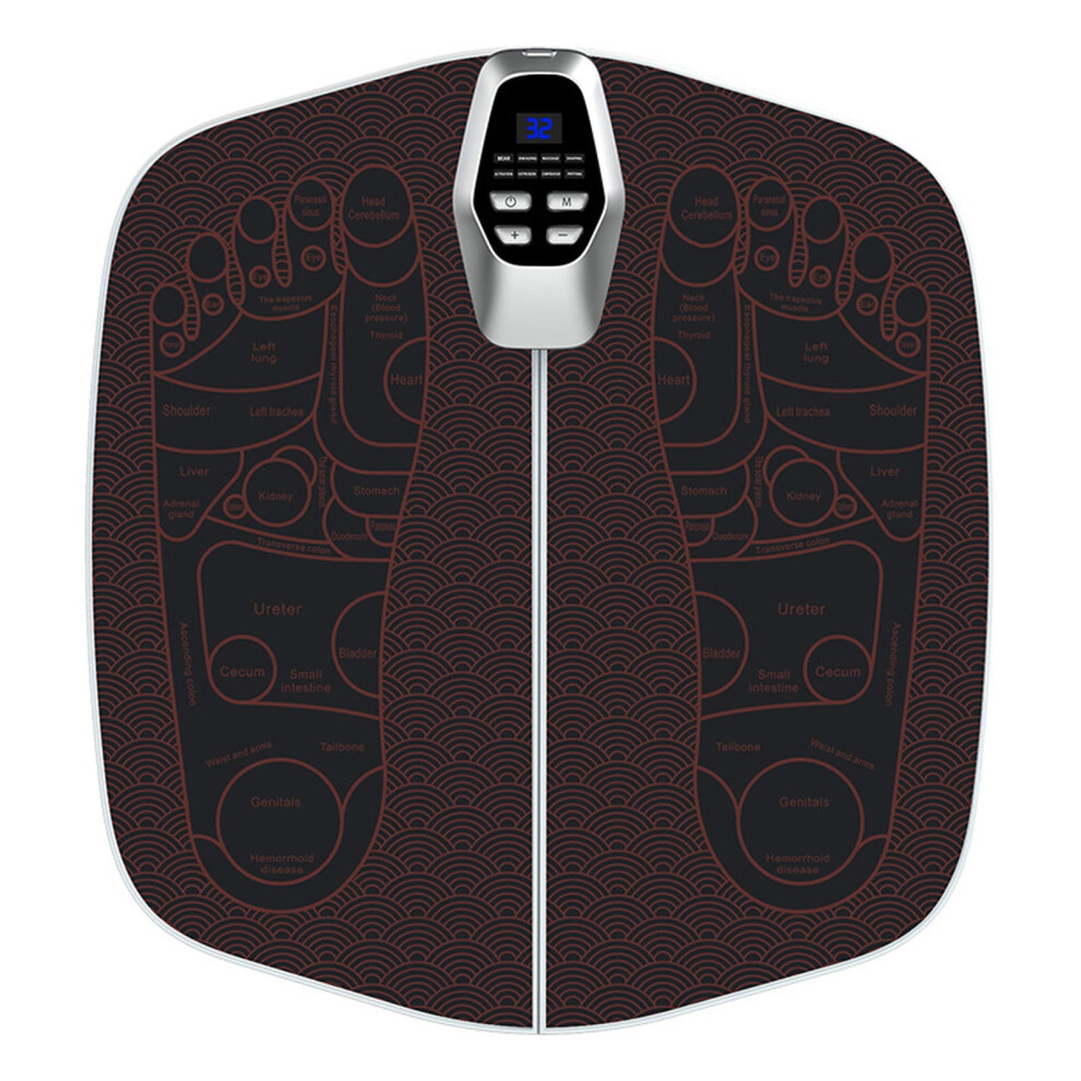 Ruhiku GW Foot Massager Mat, Stimulator Massager Neuropathy Pain Relief for Feet, for Those Who Stand and Work All Day, 8 Modes, 32 Levels