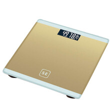 Jygee Körperwaage BMI-Waage Intelligente elektronische Waage LED-Digital Badezimmerwaage Gold