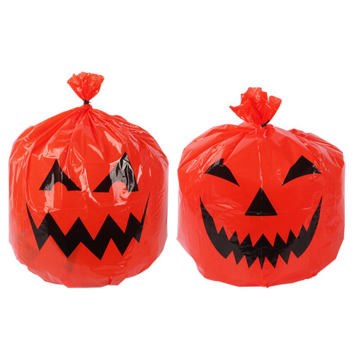 3 τεμάχια σακούλα Helloween με φύλλα κολοκύθας για εξωτερικούς χώρους - τσάντα Halloween με 2
