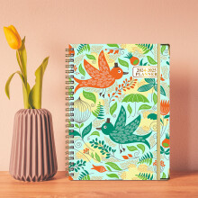 Cuaderno Zssyw A5 con cuerda elástica para trabajo deportivo y bobina, plan en inglés.