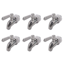 6 grifos de acero inoxidable para cerveza de barril, ideales para fermentadores de cerveza casera, vinos, cervezas de barril y dispensadores de zumo.