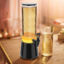 Dispensador de agua y jugo de 0,79 galones, dispensador de bebidas de plástico de 3 litros, PC y ABS, diseño de grifo.