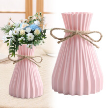 Xubond Glasbecher, Blumenvase, unregelmäßige Tischdekoration im europäischen Stil für Einweihungspartys, Rosa