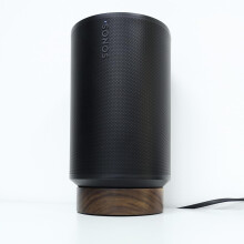 Soporte de escritorio de madera para altavoz de escritorio Sonos Era100 - Soporte para mesa Sonos Era100, el soporte puede almacenar