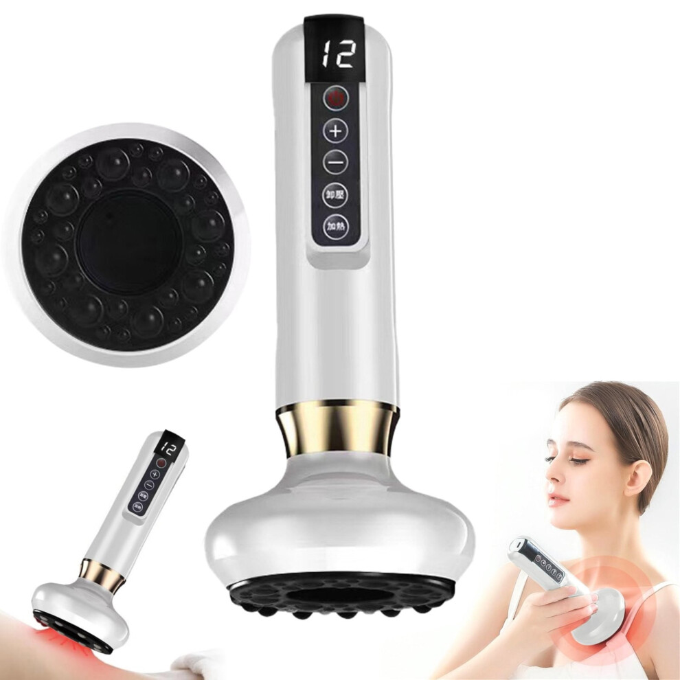 Clearance!!Household Gua Sha Cupping Instrument Intelligent Vacuum Negative Pressure Instrument Heating Operator Cupping Instrumentï¼100mlï¼