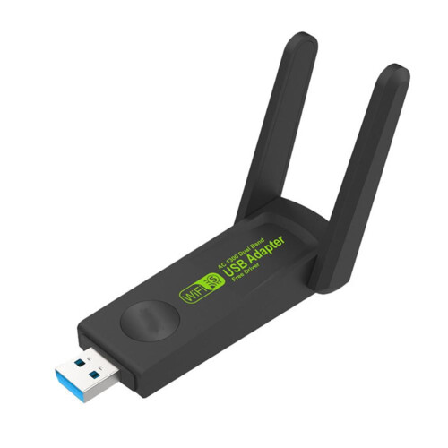 Adaptor WIFI USB 1300Mbps pentru PC Desktop Rețea wireless 2.4G + 5G