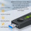 USB 1300 Mbps WIFI Adapter for PC Desktop 2.4G + 5G Wireless Network 6