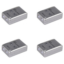 Adattatore HUB con 4 porte USB 2.0 per la condivisione automatica, compatibile con 2 PC, stampanti e dispositivi USB.
