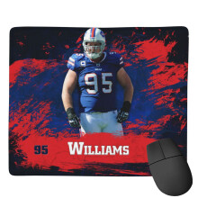 Ceap luiche rubair frith-shleamhain Bills Football, ceap luiche priontáilte le patrún foirne peile, ceap luiche cearrbhachais 7x9 orlach
