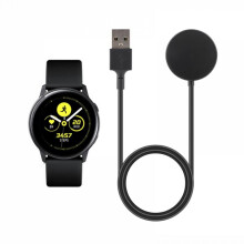 Ag luí le luchtaire Samsung Galaxy Watch3/Classic, cliabhán muirir gan sreang athsholáthair & cábla USB