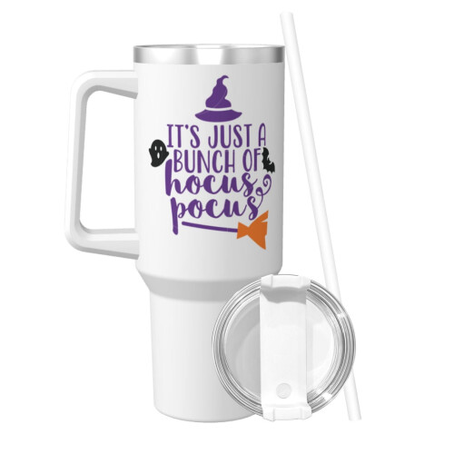 Hocus Pocus Ποτήρι 40oz με λαβή και καπάκι από καλαμάκι, μονωμένο ποτήρι, μπουκάλι νερού 2