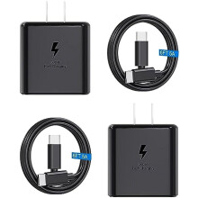 [Lot de 2] Chargeur ultra-rapide 45 W Type C compatible avec Samsung Galaxy S23 Ultra/S22 Ultra/S23+/S23/S22+/S22/S21/Note 10 Plus/20, Tab S8+/S7+,