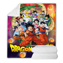 Manta de franela polar con estampado de Dragon Ball, ideal para sofá, oficina, picnic y viajes. Ligera, para adultos y niños. 40*50 cm. Color 6.