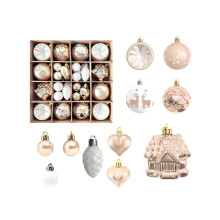 Set di 40 decorazioni natalizie - Vari stili e forme, compatibili con tutti i tipi di albero - Perfette per le festività e le feste.