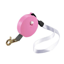Retractable Dog Leash 6.6ft Heavy Duty Automatic for Small Medium Dogs, Portable Nylon Walking Leash Outdoor Pet Supplies, Pink
