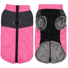 Sehao Reflecterende Waterdichte Huisdierjas Winter Warme Hondenjas voor Kleine, Middelgrote en Grote Honden Huisdieraccessoires Roze 2XL