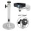 Suporte universal para projetor com rotação de 360, 7 polegadas, cor prata, capacidade de carga de 5 kg, compatível com a maioria dos projetores 1