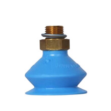 Vacuum Suction Cup with Connector for Robotics and Packaging Machines, Secure Grip Durable Design