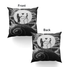Funda de almohada navideña "La noche antes de Navidad" Feliz Navidad 18x18 pulgadas Funda de almohada navideña Ambiente festivo de invierno