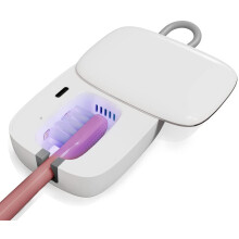 Oplaadbare tandenborstelsterilisator met UV-licht, elektrische tandenborstelreiniger met UV-houder voor op reis en thuisgebruik.