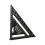 7inch Metric Triangle Ruler for Woodworker Black 3
