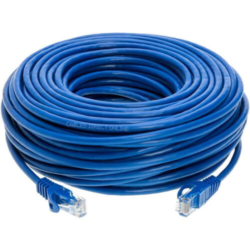 Síťový patch kabel Snagless Cat5e Ethernet, modrý, 75 stop (2,1 m), 2,1 m