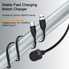 SUSUchens Uhrenladekabel, Typ-C/USB-A, schnelles und sicheres Laden, effiziente Wärmeableitung, hochpräziser Kupferkern, kompatibel mit Garmin