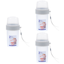 3 stuks dubbellaagse bewaarbekers voor yoghurt, draagbare voedselcontainers, yoghurtbekers, draagbare yoghurtbekers voor baby's