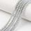 10κλωνες αδιαφανείς γυάλινες χάντρες 6x5mm, ημι-ουράνιο τόξο επιμεταλλωμένες 2