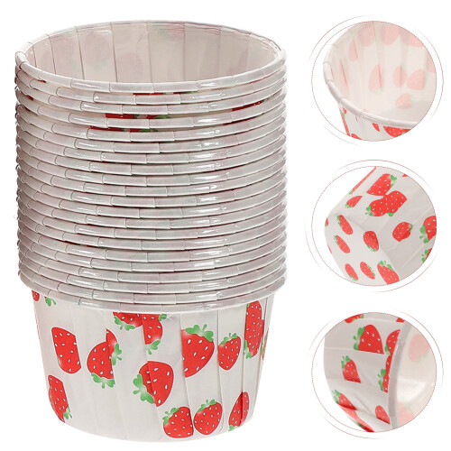 100 Stück Cupcake-Backförmchen, Kuchenförmchen, Muffin-Backförmchen, Backzubehör, Papierbackförmchen 2
