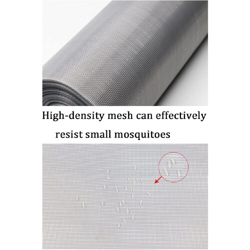 Window Fly Screen Invisible Mosquito Net DIY SelfAdhesive Washable Reusable Mesh White Frame 2