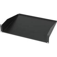 CAT-105 - RACKMOUNT SHELF 19(W)X10.5(D)X 1.75(H)IN NOT VENTED 1U BLK