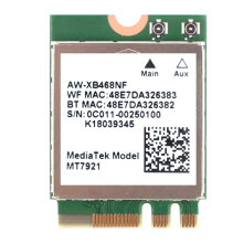 Carte réseau sans fil intégrée MT7921WIFI6 2,4 GHz/5 GHz M2 5.2BT pour ordinateur de bureau et ordinateur portable
