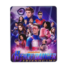 Mousepad Henry Danger, compatível com computadores e laptops, borda costurada, base de borracha antiderrapante, tecido de Lycra lavável.