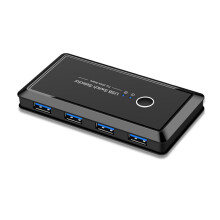 Tietokoneen vaihtaja Tietokoneen jako Tulostin USB3.0Share4Out2in Kytkin Monitoiminen Kätevä Sovitin