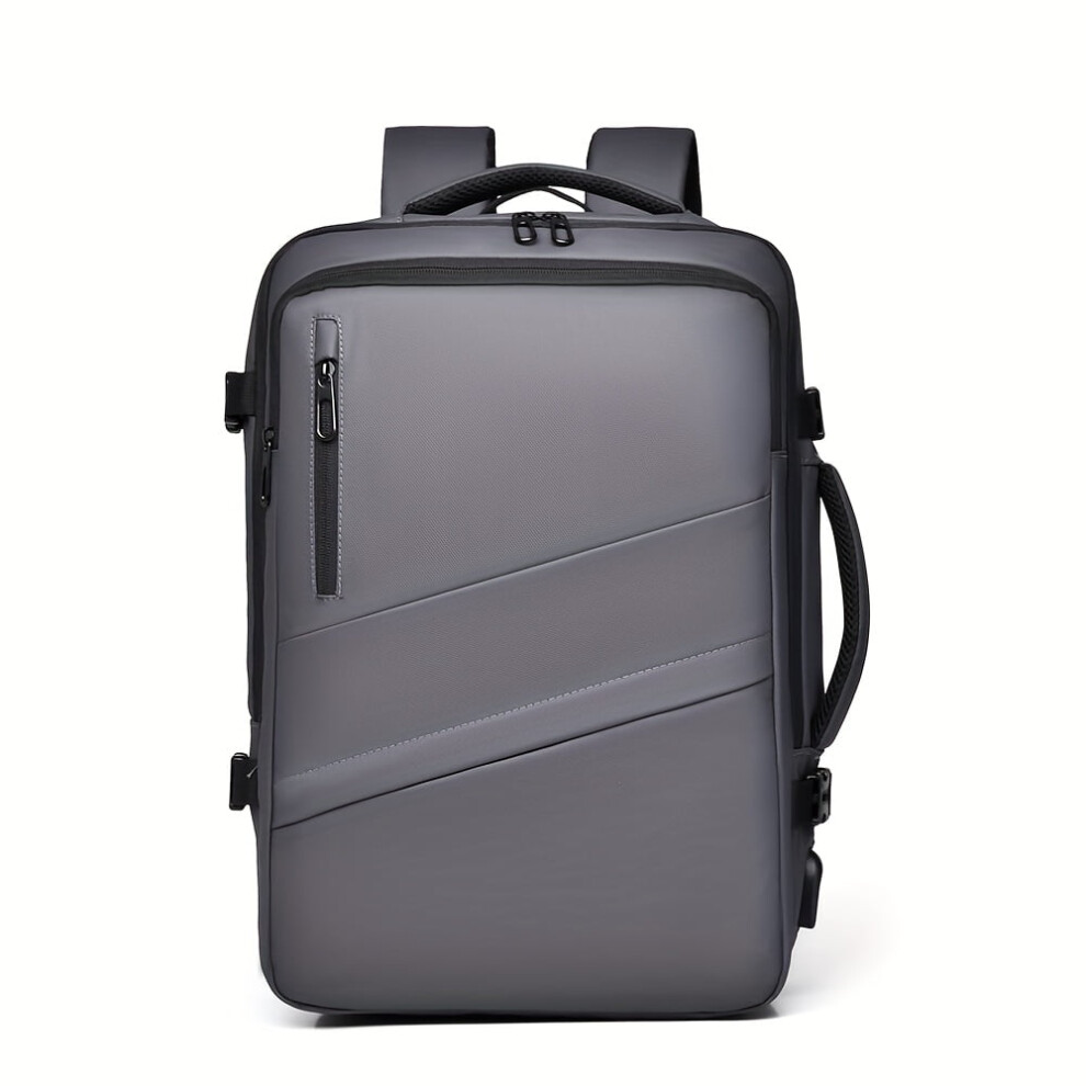 1pc expandable laptop backpack, business travel backpack, fits 15.6-inch laptop