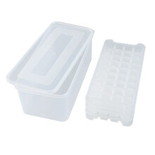 Forma de gelo de plástico multicamadas para fazer gelo, criativa para uso doméstico no verão, geladeira Lmueinov, economia nas férias na cozinha.