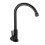 Eease Black Single Handle Kitchen Sink Faucet with Rotatable Sprayer 2