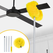 DYTTDG Microfiber Ceiling Fan Duster 47 Inch with Extension Pole, Compatible with High Ceilings & Furniture, Cost Saving Home Cleaning Gift