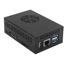 Corrosiebestendige metalen behuizing voor Orange Pi5/5B met opmerkelijke druksterkte voor de veiligheid van de interne apparatuur.