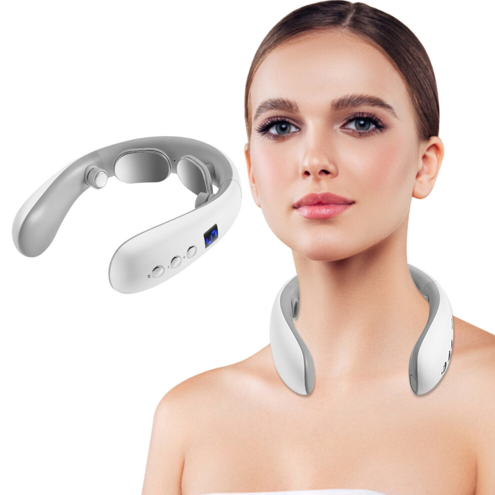 Txmfgh Cervical Spine Massaging Instrument Neck Neck Protector Neck Massaging Neck Protector Pulses Heating Shoulder And Neck
