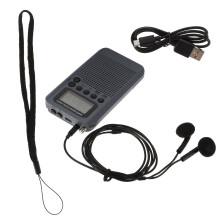 Radio AM FM Rechargeable Lithium Batteries Headphone Jack Plastic AM/ ABS Pocket